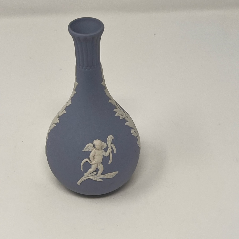 Light Blue Wedgwood Jasperware bud vase